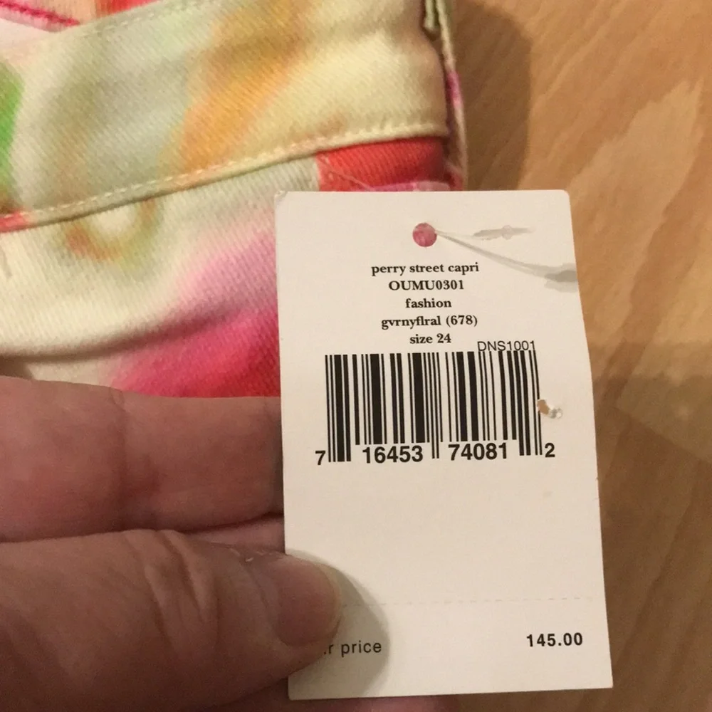 ♠️Kate Spade (NWT)♠️…Women’s 24…Perry Street Play Hooky Colorful Cropped Jeans! - Picture 6 of 17